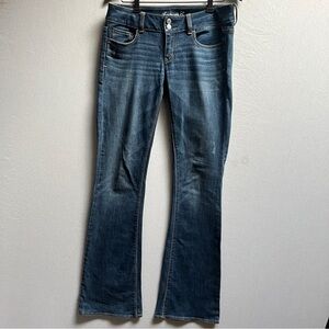 American Eagle Outfitters Artist Low rise Boot Cut Jeans Flare denim Sz 32